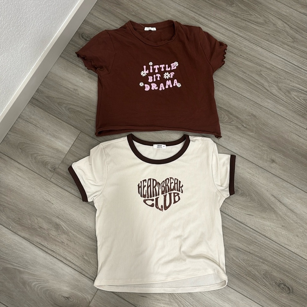 brown cute crop tops